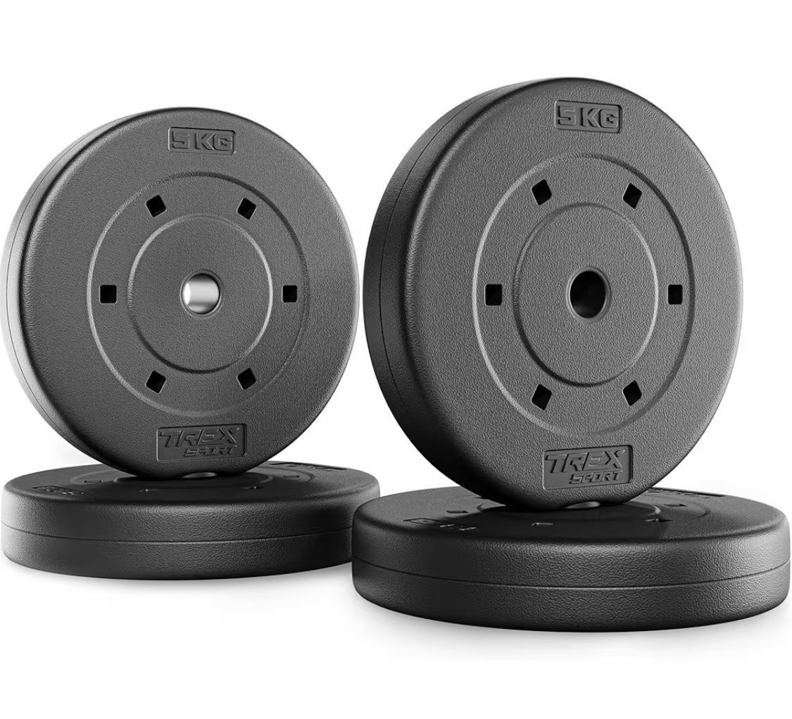 Manubri & Pesi: 4x10kg, 8x5kg, 4x2,5kg Hantelscheiben Kunststoff – Usato da Kriens venduto da draussen-zu-hause
