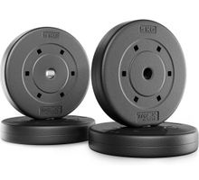4x10kg, 8x5kg, 4x2,5kg Hantelscheiben Kunststoff