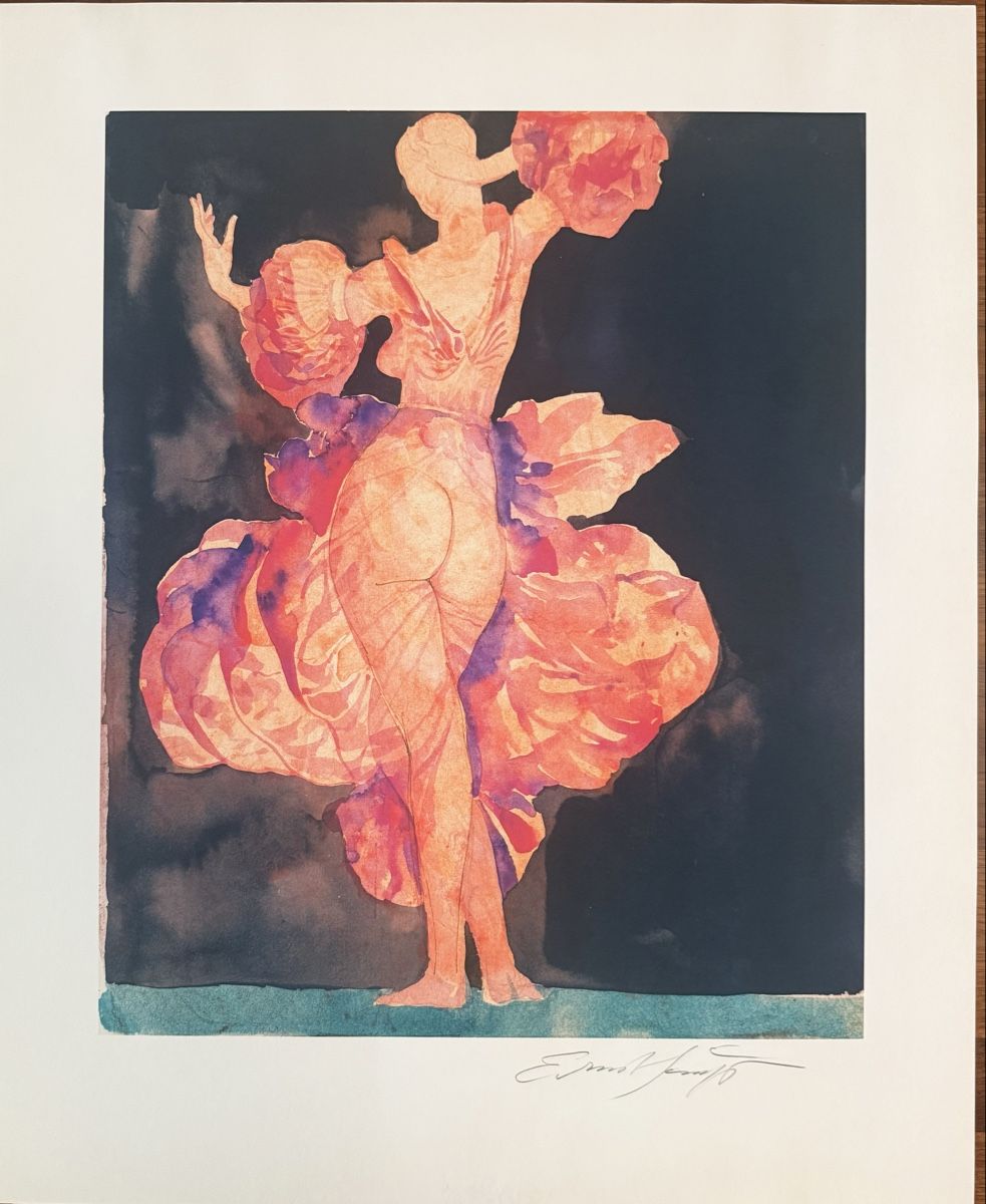 Grafica & Litografie: Ernst Fuchs - "Tänzerin" - Farblithographie  – Usato da Solothurn venduto da NUVICO