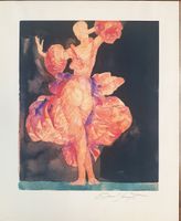Ernst Fuchs - "Tänzerin" - Farblithographie 