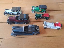 Modellautos Oldtimer Sammlung 6 Stueck guter Zustand