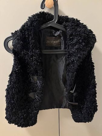 Teddyfell Weste YASHEMEY schwarz Grösse S / M