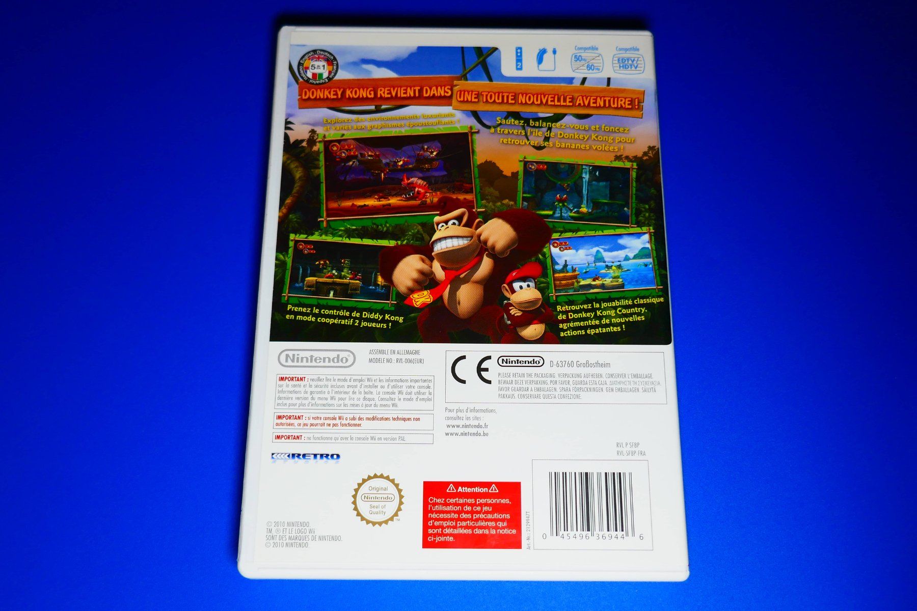 Nintendo Giochi: Donkey Kong Country Returns & VIP - Nintendo Wii – Usato da Vuarrens venduto da Espace-Retro 4