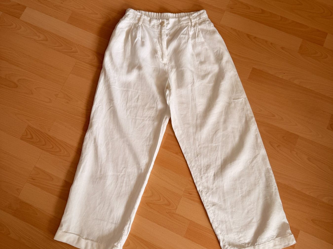 Pantaloni: Massimo Dutti Leinenhose Weiss – Usato da Männedorf venduto da jad_l7jg