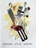 Biscuits LU - Alte Werbung / Ancienne publicité 1951