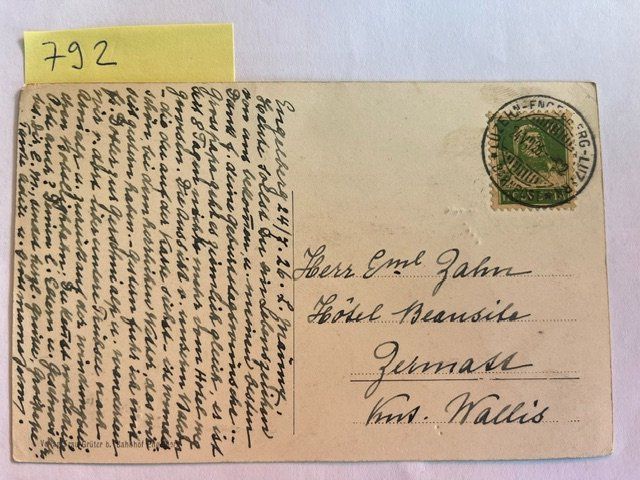 Cartoline postali: alte Ansichtskarte Alt-Engelberg, 1926 – Usato da Niederwil AG venduto da dahu75 1