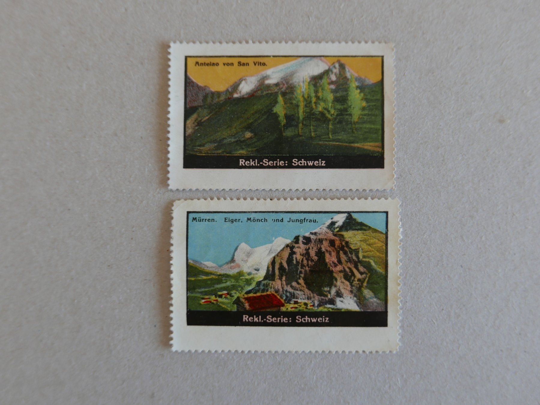 Carte collezionabili: REKLAMEMARKEN SAMMELBILDCHEN SERIE SCHWEIZ – Usato da Balgach venduto da Zwischenraum 2