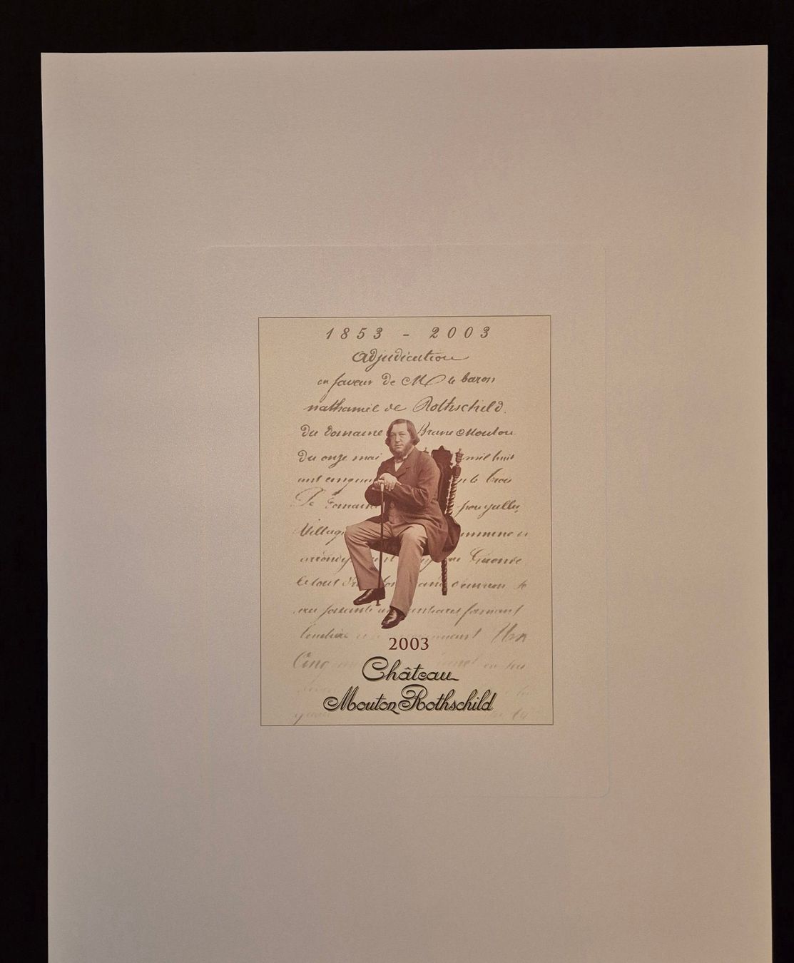 Grafica & Litografie: Mouton Rothschild Litho, 2003 – Usato da Luzern venduto da Louis-XVI 1