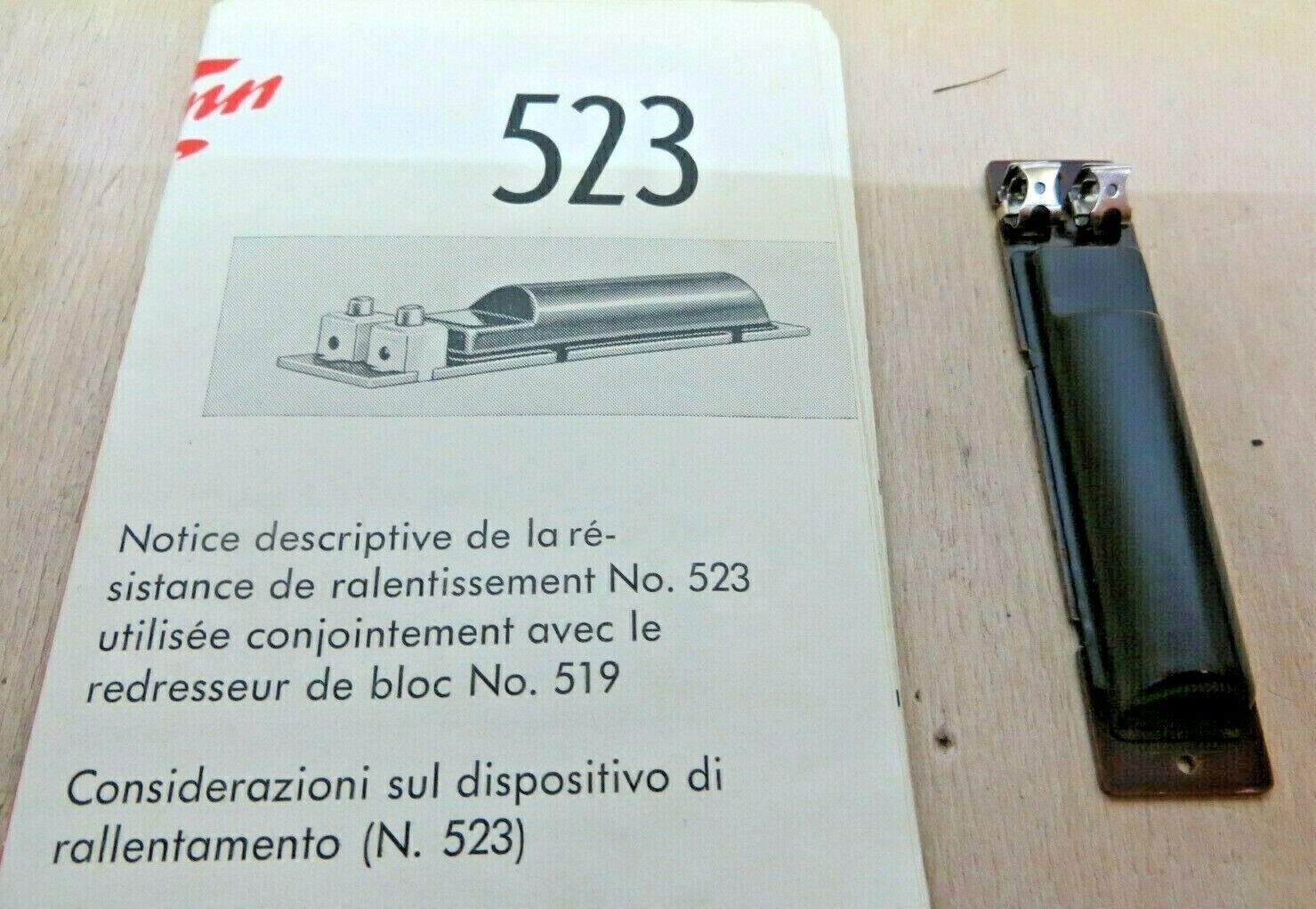 Fleischmann Modellini di ferrovie: Fleischmann H0 523 Langsamfahrwiderstand Streckenwiderstand – Usato da Roveredo GR venduto da ManolitoBoris 5