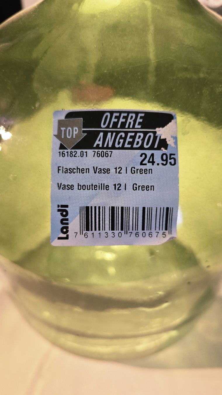 Vasi & Recipienti: Grüne Flaschenvase 12l  NEU – Nuovo e nell'imballaggio originale da Dussnang venduto da Priska2285 2