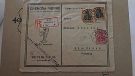 1919 Einschreiben Brief Deutsches Reich