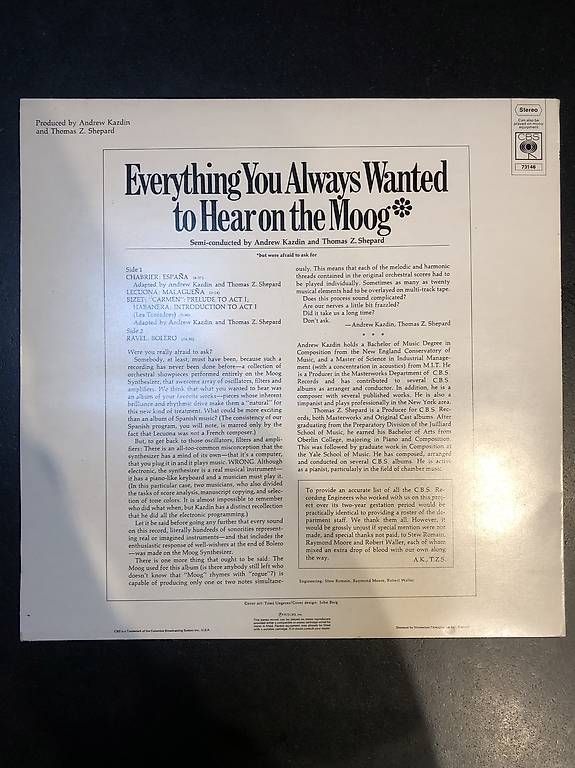 Dischi in vinile: Kazdin/shepard. moog  – Usato da Grangettes-Romont venduto da Guillaumegrangettes 1