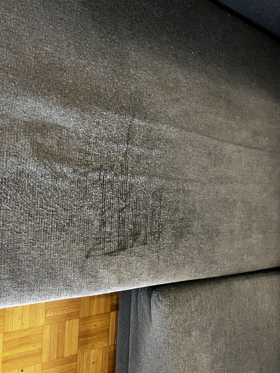 Sofas: Ecksofa brühl grau mit Gebrauchsspuren Sitzmöbel – Gebraucht aus Zürich von Leotoi 1