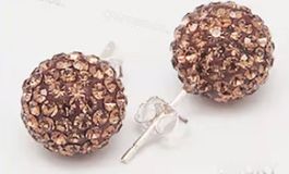 Crystal Ball Ohrstecker mit Swarovski-Elements