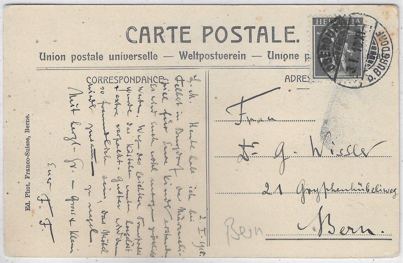 Cartes postales: Burgdorf - Das Stadthaus – D'occasion à Ettingen par Kartenplanet 1