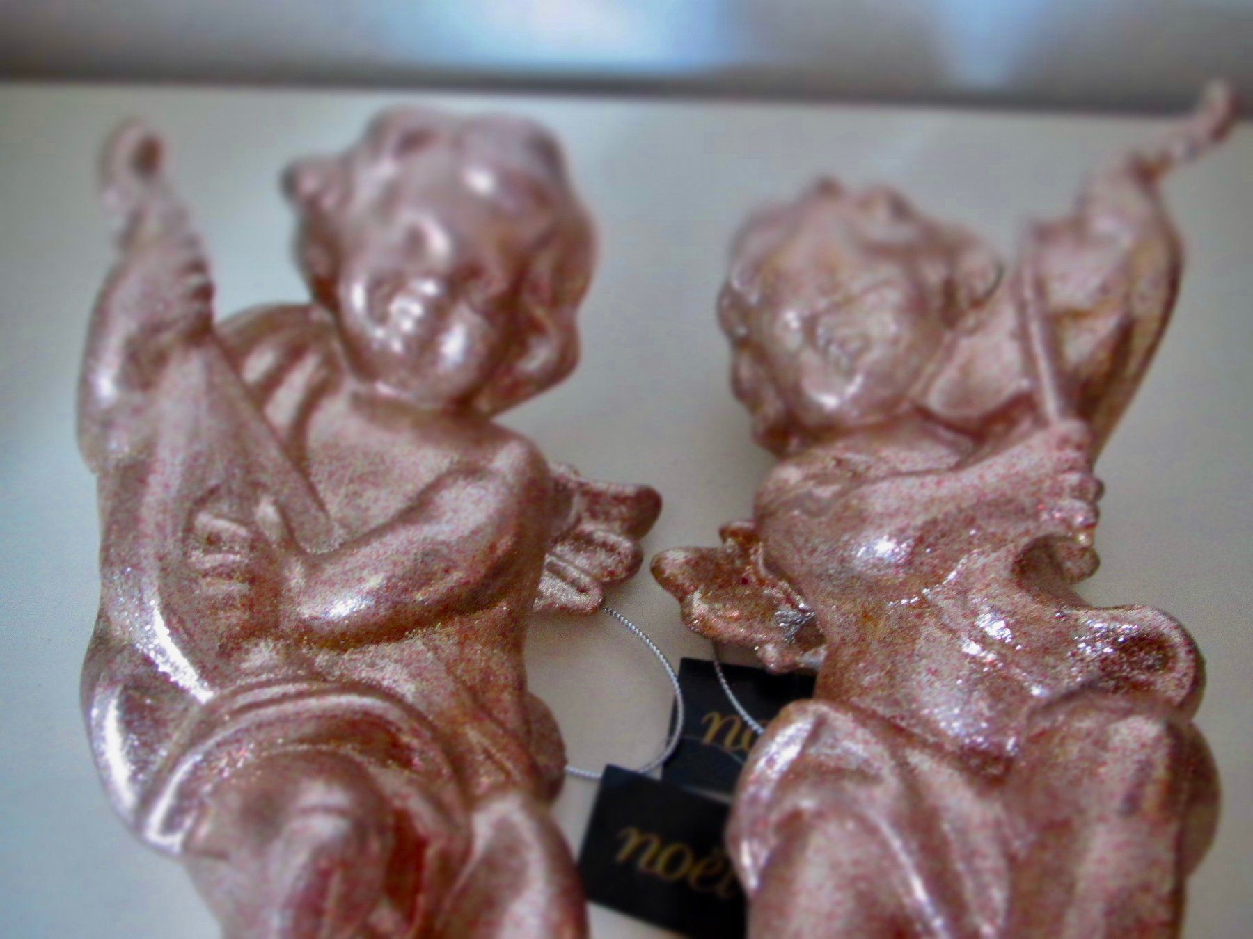 Figuren: 2 ANGES DORES A SUSPENDRE NEUFS – Neu (gemäss Beschreibung) aus Murten von Selliot 3