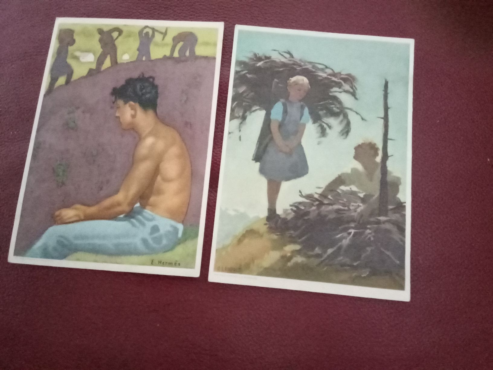 Cartoline postali: 2 BUNDESFEIER -KARTEN1935 – Usato da Muri BE venduto da Alk
