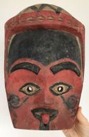 alte Indianer Maske Bella Coola Northwest Coast 31,5 cm
