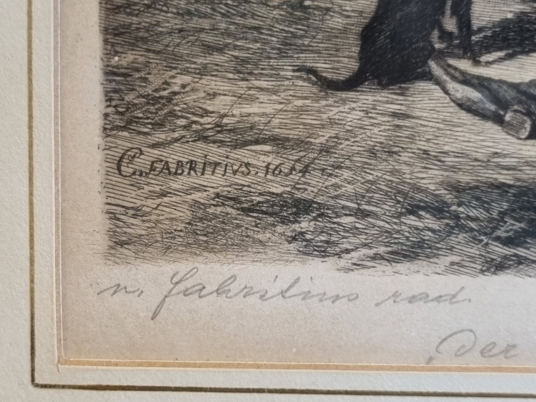 Gemälde: Antike Radierung Carel Fabritius The Sentry – Gebraucht aus Scharnachtal von devin03 2