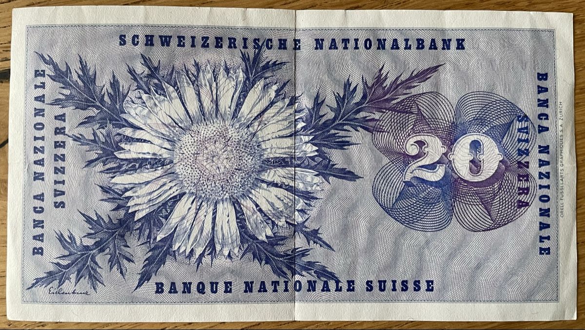 Banconote: Schweizer Banknoten fünfte Serie – Usato da Winterthur venduto da Susiundreini 1