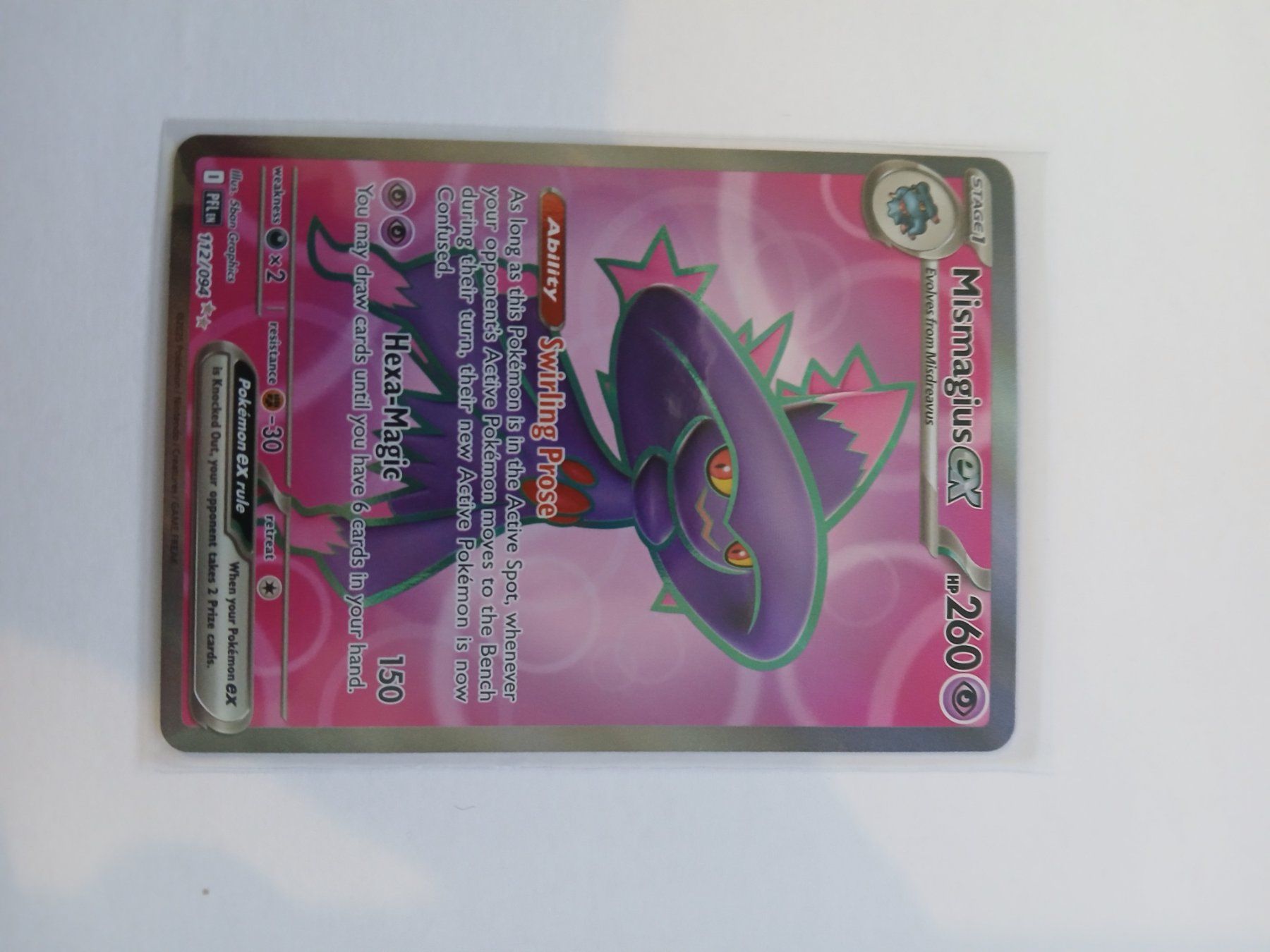 Pokémon Carte collezionabili: Mismagius ex #112 Phantasmal Flames EN – Usato da Bülach venduto da PokeGoods.ch