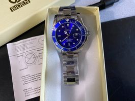 Herrenuhr Neue Submariner Edelstahl Wasserdicht 30m 97gramm
