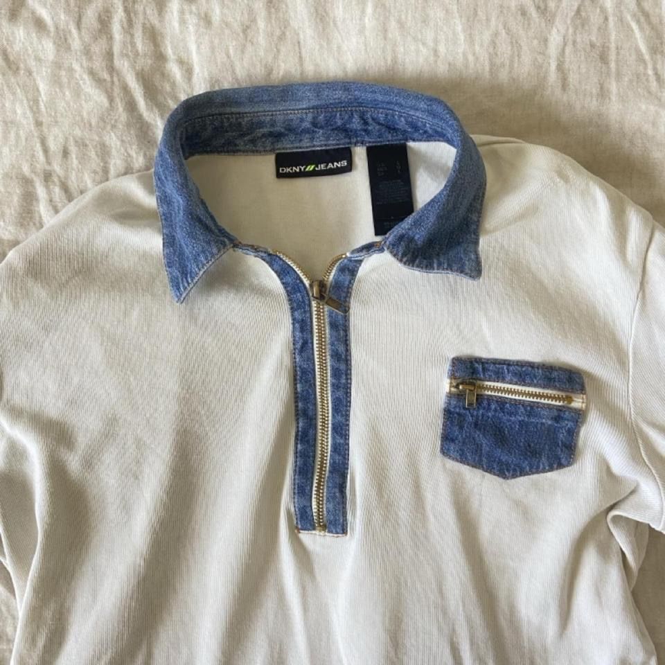 DKNY Maglioni & Felpe: WEISSES DKNY JEANS OBERTEIL – Usato da Spiegel b. Bern venduto da lololita 1