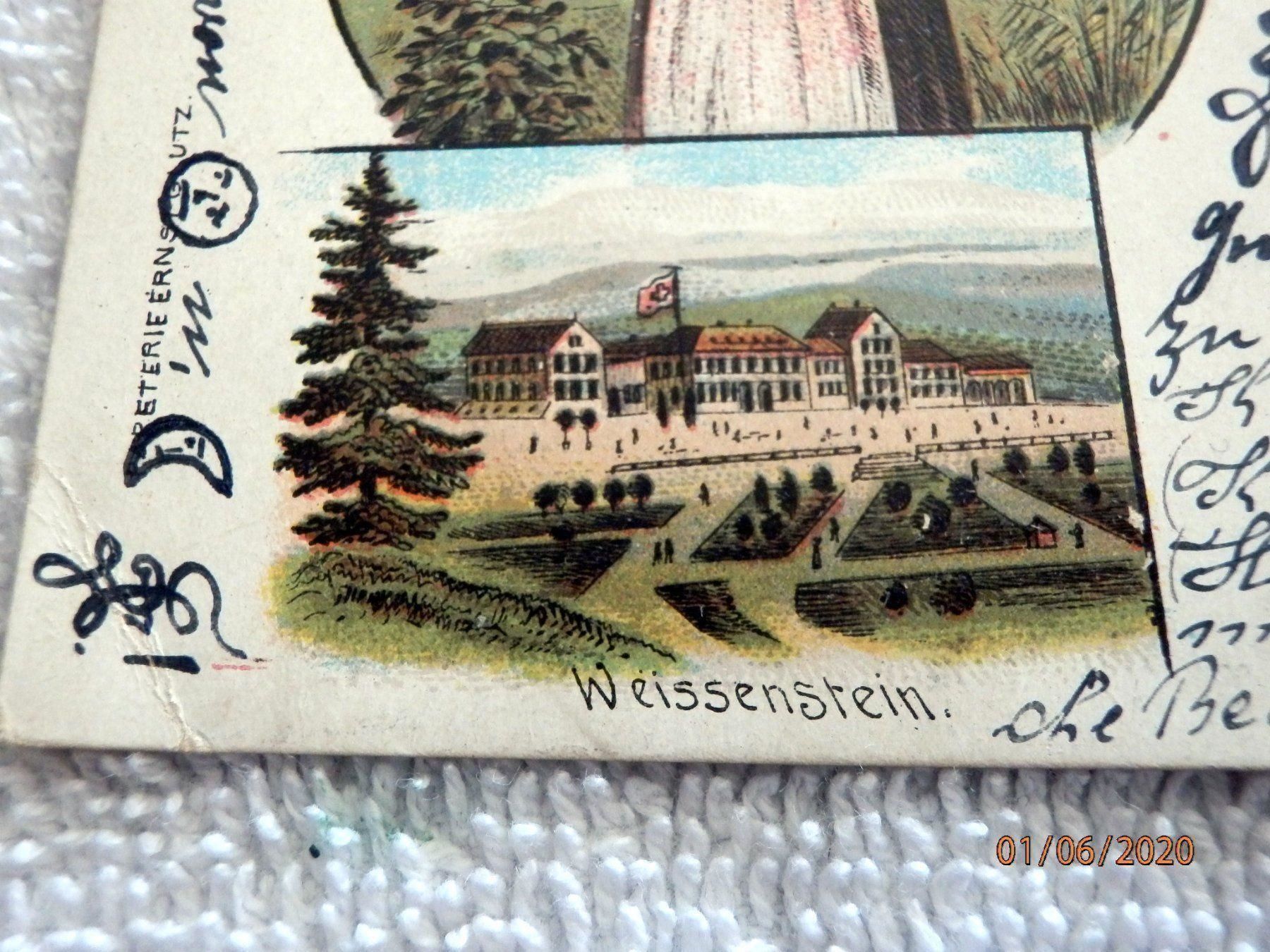 Ansichtskarten: Litho. Solothurn, ZNr. 60B, 30.VIII.97 – Gebraucht aus Ueberstorf von dinbau 6