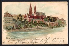 Litho Basel, Flusspartie am Münster