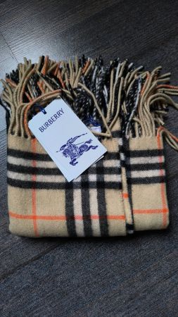 Burberry Kaschmir Schal Happy beige neu mit Etikett