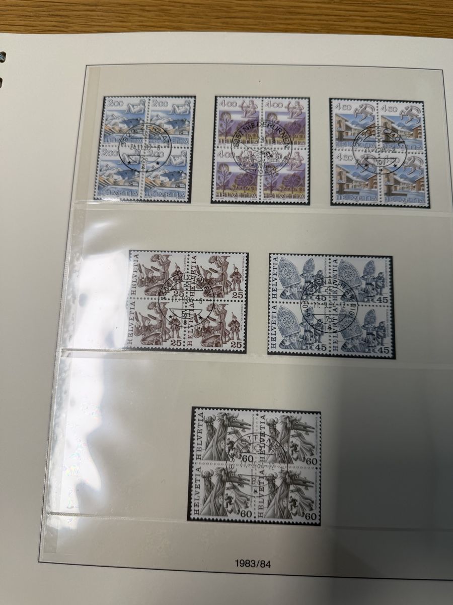 Alle Briefmarken: Album mit 4er Blöcke 1981 bis 1990 – Neu (gemäss Beschreibung) aus Murgenthal von Tina_4055 2
