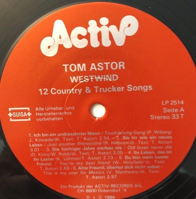 Dischi in vinile: Tom Astor – Westwind (LP) – Usato da Grüningen venduto da azulvinyl 2