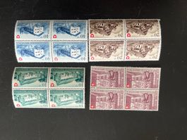 Pro Patria Viererblock Ausgabe 1949  ** (5408)