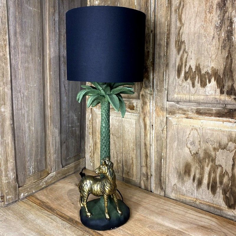Lampen: Lampe Zebra mit Palme – Neu und originalverpackt aus Schaffhausen von AtelierPudesco 5