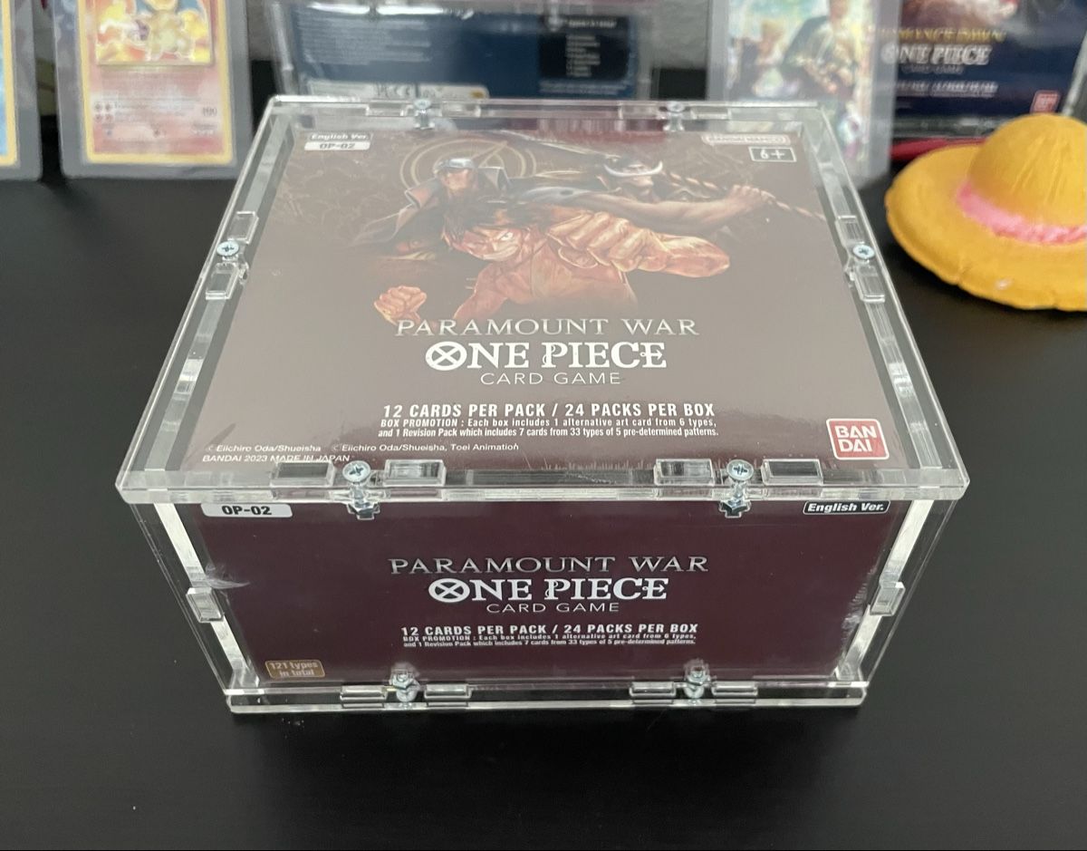 Bandai Carte collezionabili: One Piece OP02 Display - Paramount War EN / Inkl. Acrylbox! – Nuovo e nell'imballaggio originale da Siebnen venduto da Rem_zi