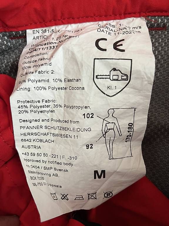 Pantalons: Pantalon tronçonneuse – D'occasion à Tavannes par Tch7 3