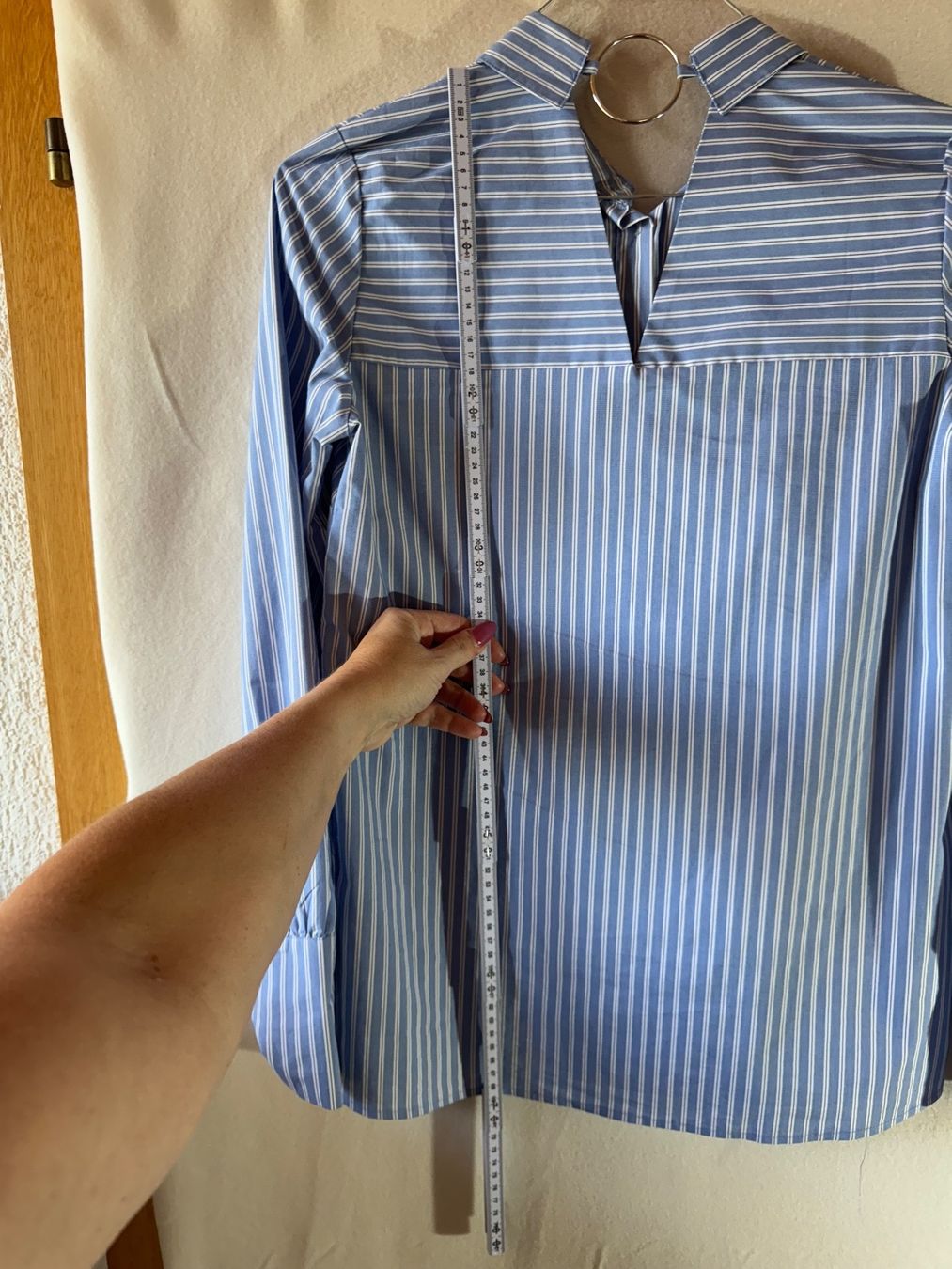 Camicette: Gestreifte Bluse mit Blumenmuster  ca Gr. S – Usato da Grosswangen venduto da second_hand_dress 5