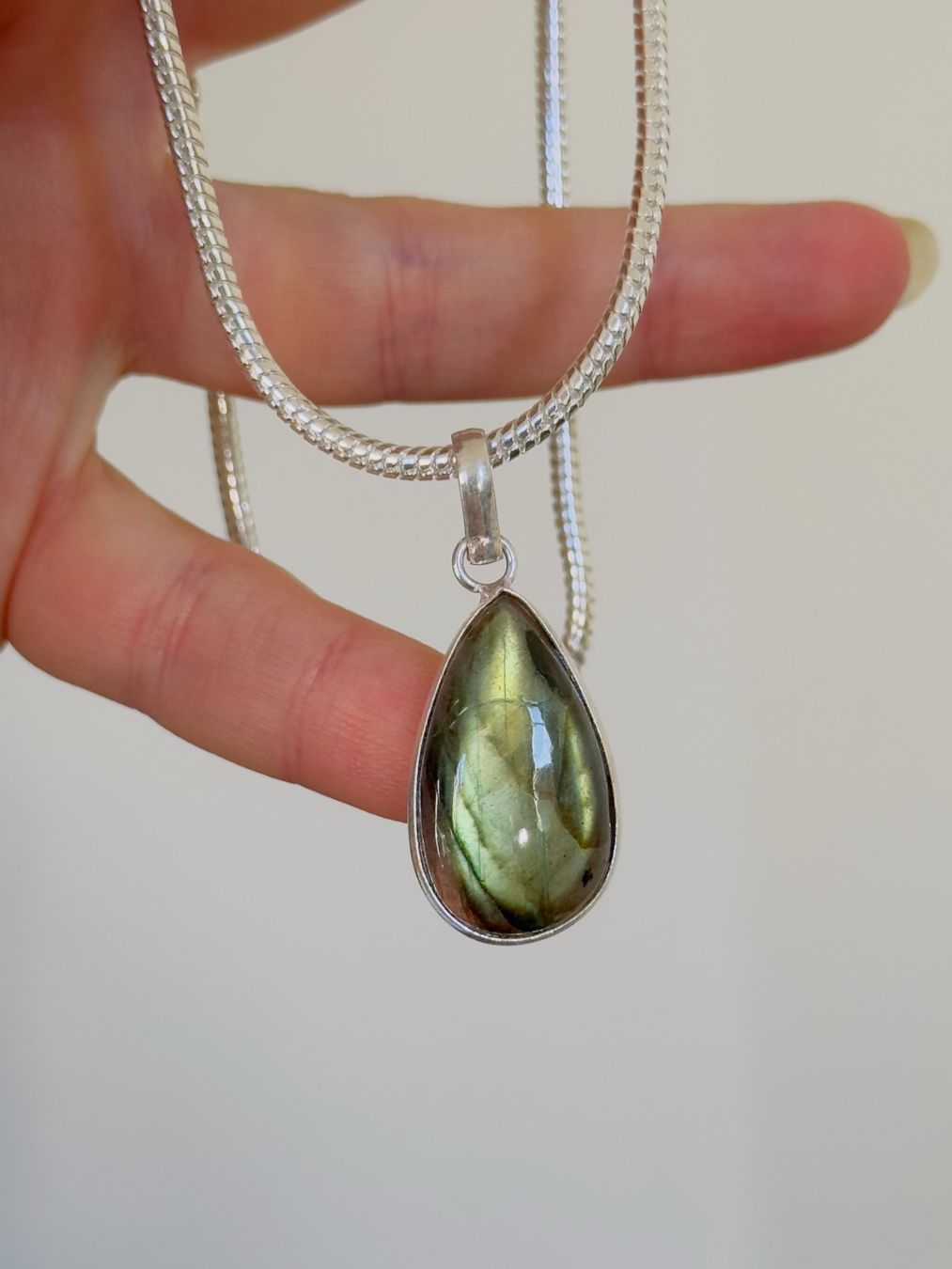 Catenine: Labradorite necklace – Nuovo e nell'imballaggio originale da Genève venduto da AGBERG 5