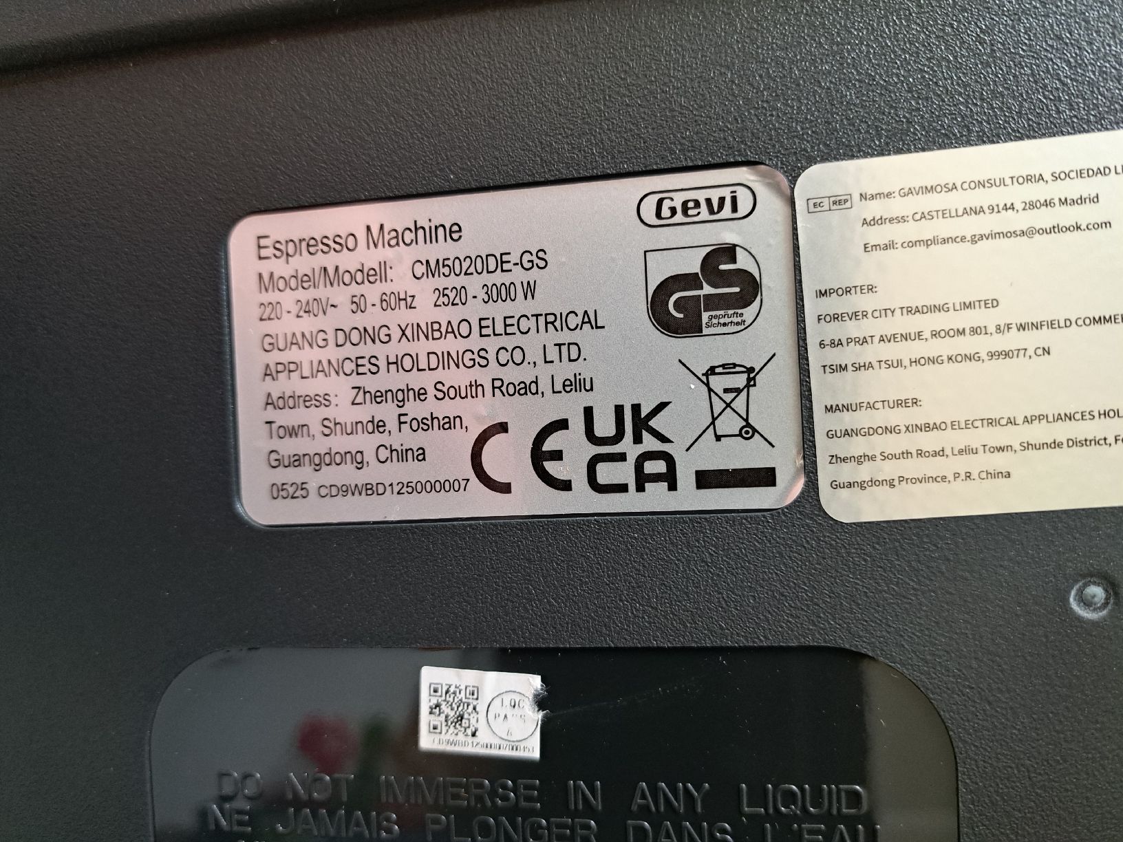 Macchine per caffè & Macchine per espresso: GEVI Espresso Masine CM5020DE-GS – Nuovo (secondo la descrizione) da Herisau venduto da leuchter7 3