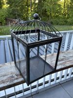 Vintage Laterne, Metall/Glas, drinnen&draussen top zustand 1