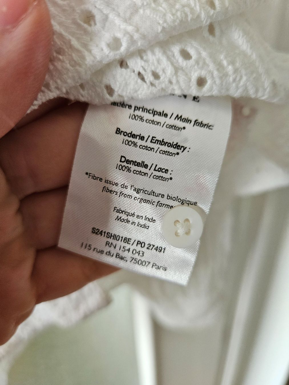 Sezane Chemisiers: Sezane Marinette blouse cotton – Neuf (Voir description) à Genève par ele_b7wq 3