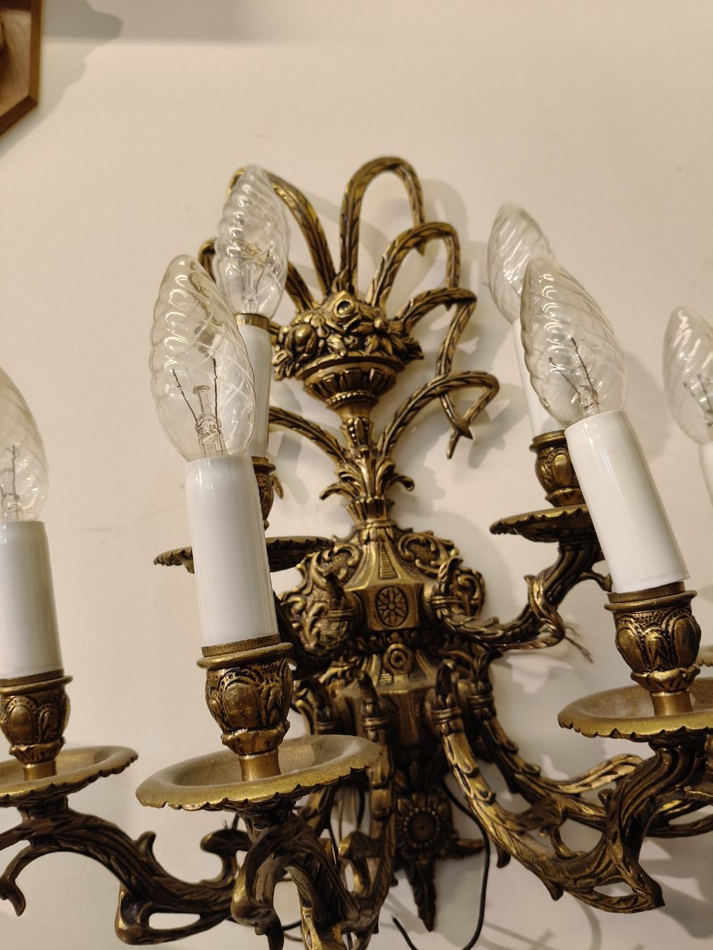Lampade: Italian Brass wand Lampe, 1950s – Usato da Zwingen venduto da inf_2blh 3