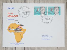 CL12 Enveloppe + Timbre Suisse 1977 Thème Aviation