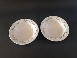 BOOTS SCRIPT lot 2 assiettes creuses