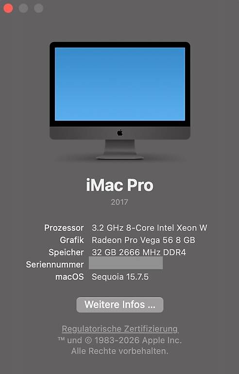 PCs: Apple iMac Pro 27" 5K Space Grey Komplett-Set – Gebraucht aus Zürich von xoxsk 2