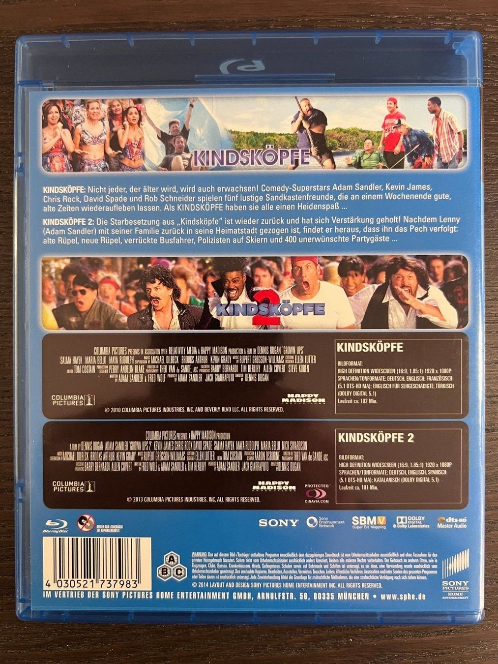 Alle DVDs: Kindsköpfe - Teil 1 & 2 – Gebraucht aus Zürich von Blu-ray_ZH 1