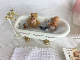 Puppenhaus Badewanne 1:12