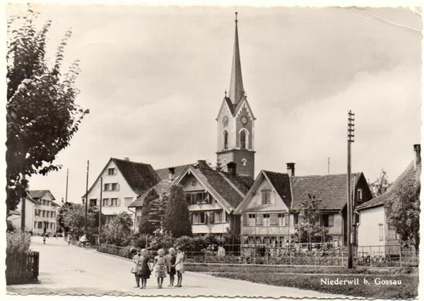 Cartoline postali: NIEDERWIL b. Gossau – Usato da Jona venduto da philajona