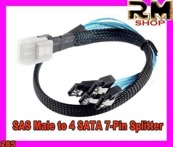 Cavi: Mini SAS 4i SFF-8087 to 4 SATA Cable 0.5 – Nuovo e nell'imballaggio originale da Unterägeri venduto da RmOnline