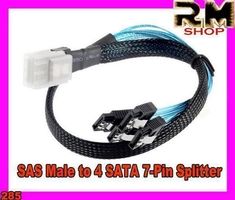 Mini SAS 4i SFF-8087 to 4 SATA Cable 0.5